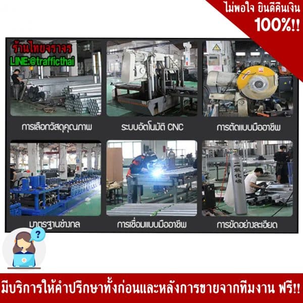 แผงกั้น 2 เมตรสีเหลืองไม่มีล้อ