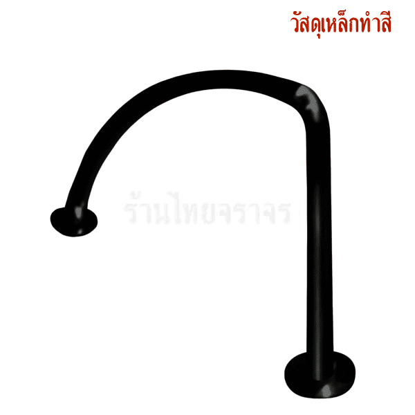 ที่จอดรถจักรยานทรงคลีบฉลาม ขนาด 96.8x110 Cm. วัสดุเหล็กทำสี พร้อมเพลท