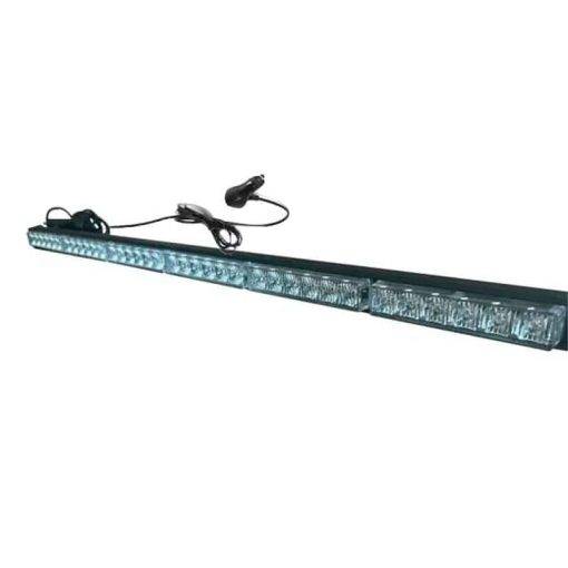 ไฟแฟลช LED รางยาว ขนาด 4.5x103x4 Cm. ติดหลังคารถปรับได้ 7 จังหวะ
