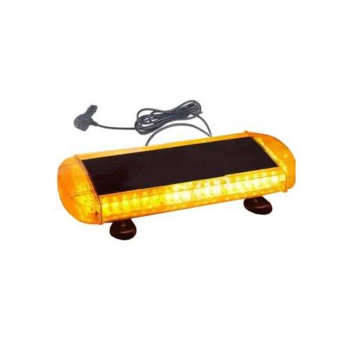 ไฟแฟลช LED รางยาว ขนาด 21x55x8 Cm. ฐานแม่เหล็ก ติดหลังคารถปรับได้ 10 จังหวะ