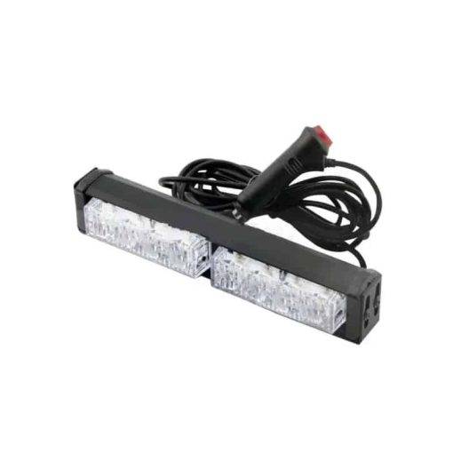 ไฟแฟลช LED รางยาว ขนาด 4x24x4 Cm. ติดหลังคารถปรับได้ 6 จังหวะ