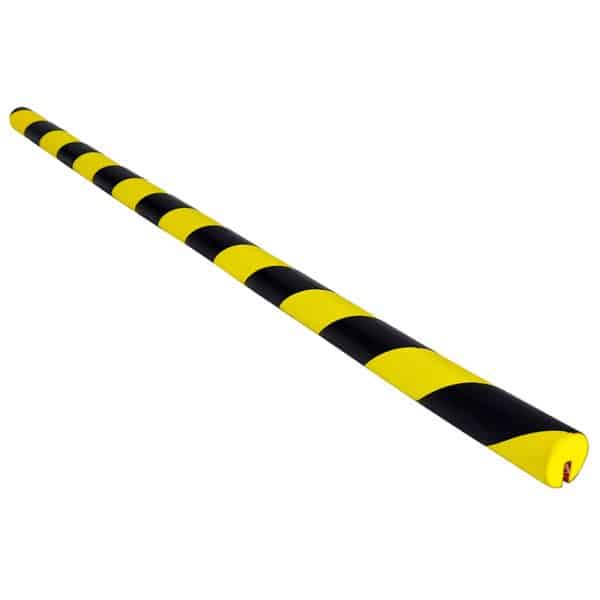 โฟมติดร่องกันกระแทก วัสดุ PU สีเหลือง-ดำ ขนาด 4x100 Cm. (ราคาต่อเมตร)