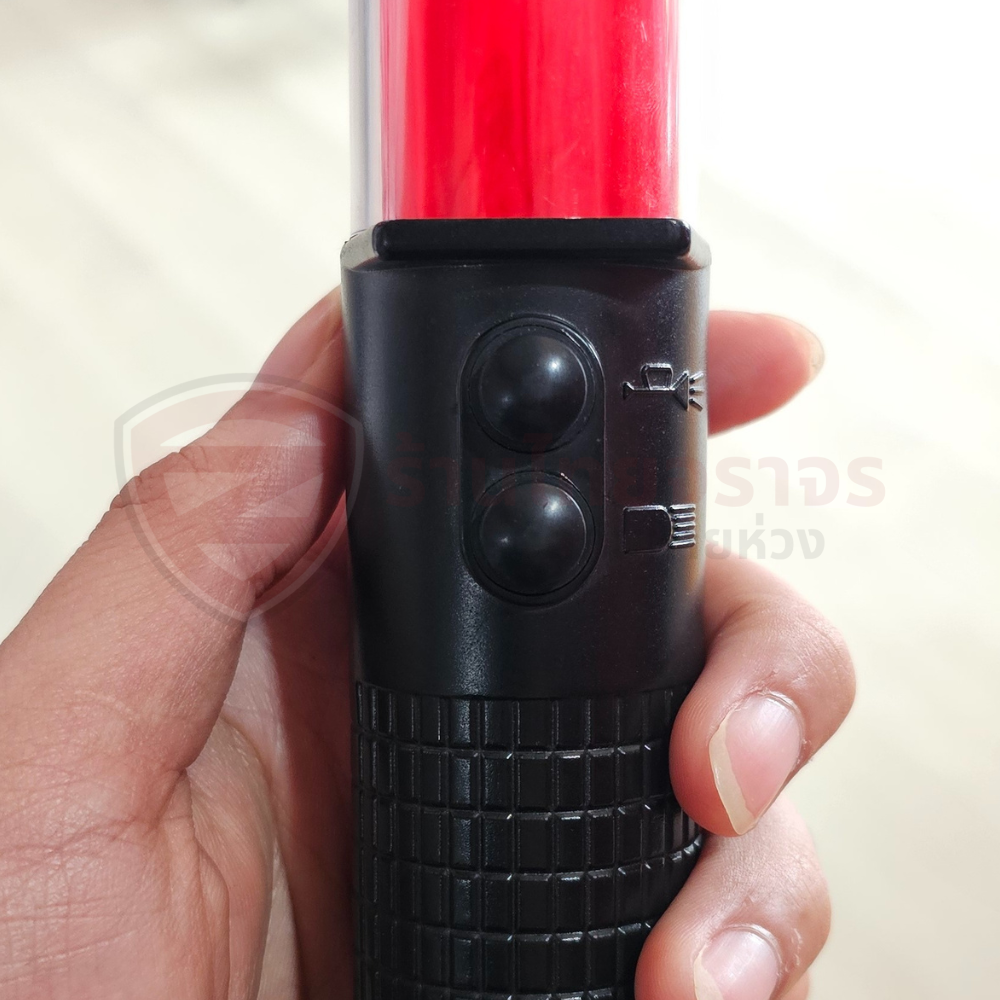 กระบองไฟกระพริบแบบพกพา ขนาด 29x3.5 Cm. 3 จังหวะ ไฟกระพริบ,ไฟค้าง,ไฟฉาย ฐานแม่เหล็ก (และมีนกหวีดไฟฟ้าในตัว)(ส่ถ่าน) - Image 3