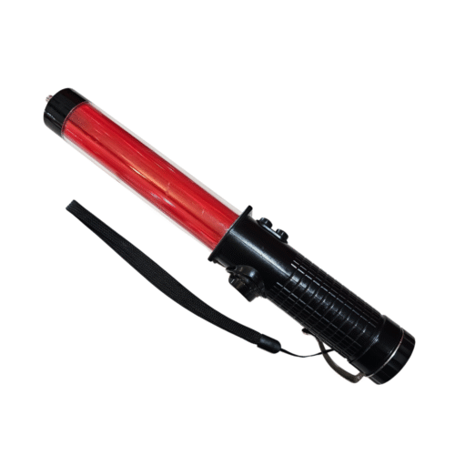 กระบองไฟกระพริบแบบพกพา ขนาด 29x3.5 Cm. 3 จังหวะ ไฟกระพริบ,ไฟค้าง,ไฟฉาย ฐานแม่เหล็ก (และมีนกหวีดไฟฟ้าในตัว)(ส่ถ่าน)