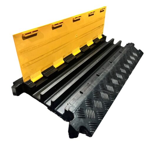 ยางป้องกันสายเคเบิ้ล ป้องกันได้ 3 ช่อง 50 x 90 x 7 Cm. ช่องขนาด 6.5 x 5 Cm.