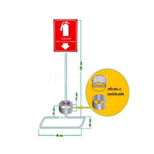 ป้ายตั้งถังดับเพลิง