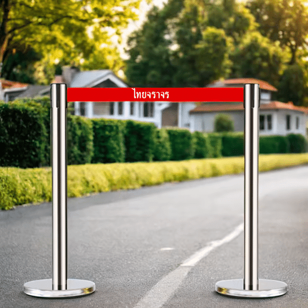 เสากั้นทางเดินสแตนเลส