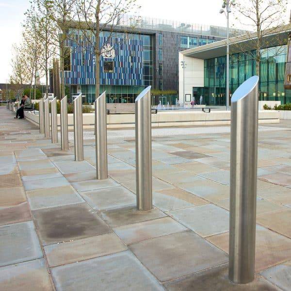 เสาสแตนเลสชนิดหัวตัดกลม