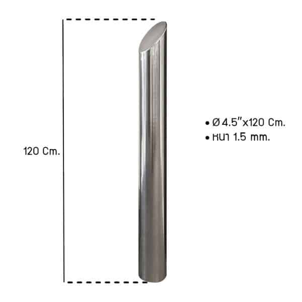 เสาสแตนเลสชนิดหัวตัดกลม