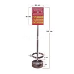 ป้ายสแตนเลสถังดับเพลิง ขนาดป้าย 20x30 Cm. ความสูงเสา 100 Cm. +1,350฿