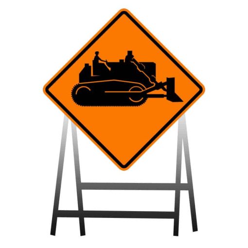 ป้ายเครื่องจักรกำลังทำงาน