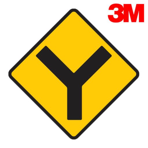 ป้ายเตือนทางแยกทางเอกตัดกันรูปตัววาย
