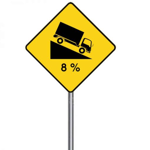 ป้ายเตือนทางลงลาดชั่น