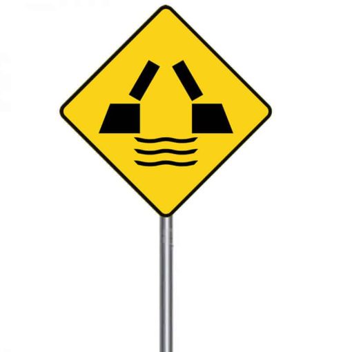 ป้ายเตือนสะพานเปิดได้