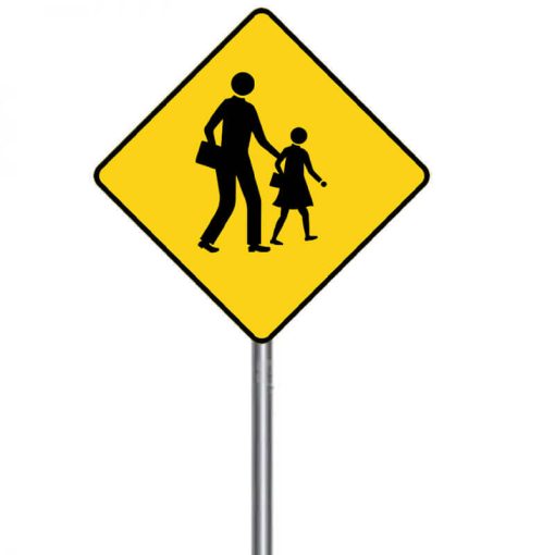 ป้ายเตือนโรงเรียนระวังเด็ก