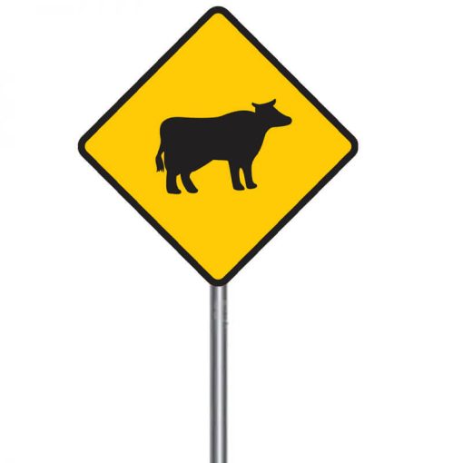 ป้ายเตือนระวังสัตว์