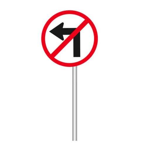 ป้ายจราจรห้ามเลี้ยวซ้าย