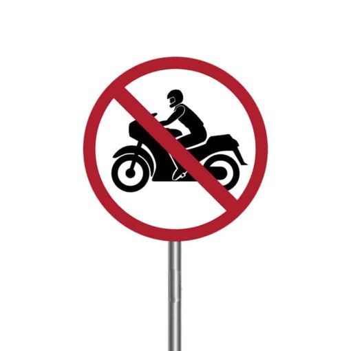 ป้ายห้ามรถจักรยานยนต์