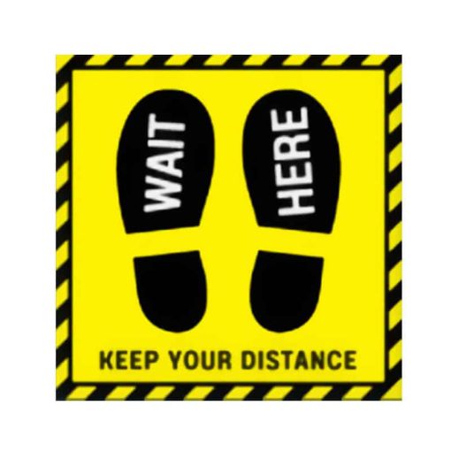 สติ๊กเกอร์ติดพื้น WAIT HERE
