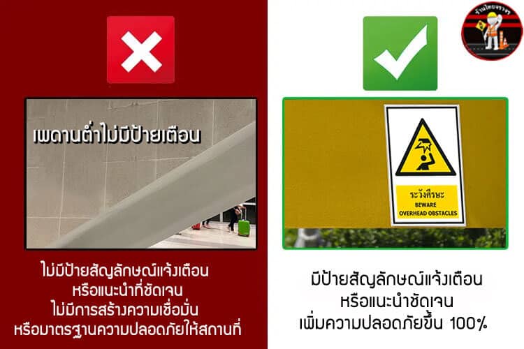 ป้ายระวังศรีษะ