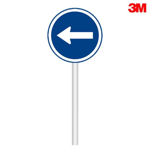 ป้ายให้เดินรถทางเดียวไปทางซ้าย