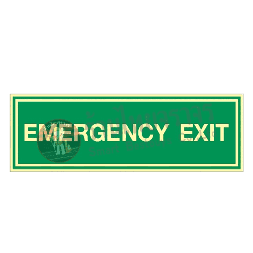 ป้ายเรืองแสง EMERGENCY EXIT