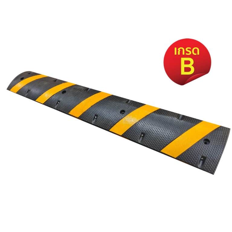สินค้าเกรด B ยางชะลอความเร็วพร้อมลูกแก้วสะท้อนแสง ขนาด 180x30x5 Cm.