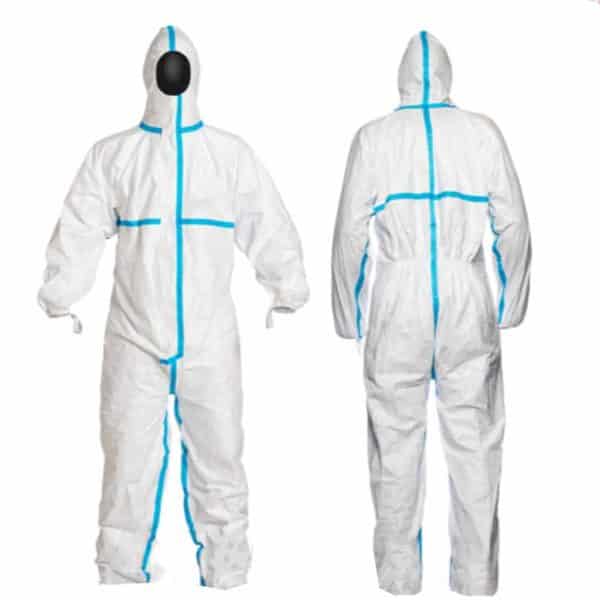 ชุดป้องกันสารเคมี Tyvek 600 Dupont  Size L