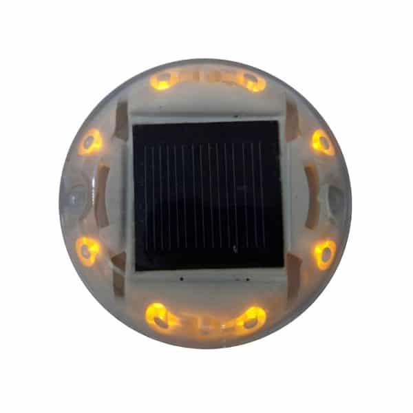 หมุดถนนสะท้อนแสงพลังงานแสงอาทิตย์ สีเหลือง