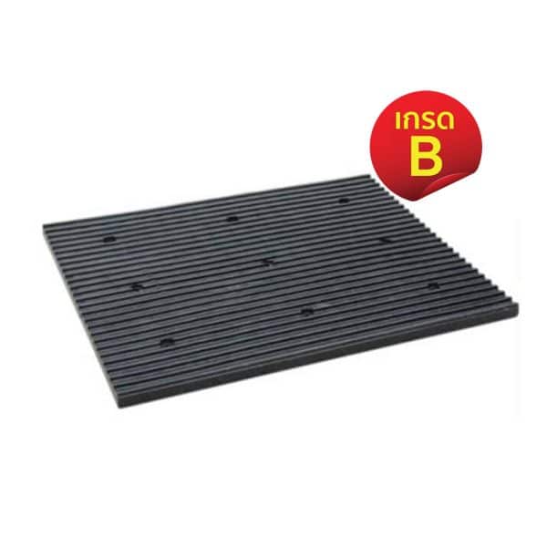 สินค้าเกรด B ยางกันกระแทกพื้น กันลื่น และลดเสียงรถได้ ขนาด 1000x800x50 mm.