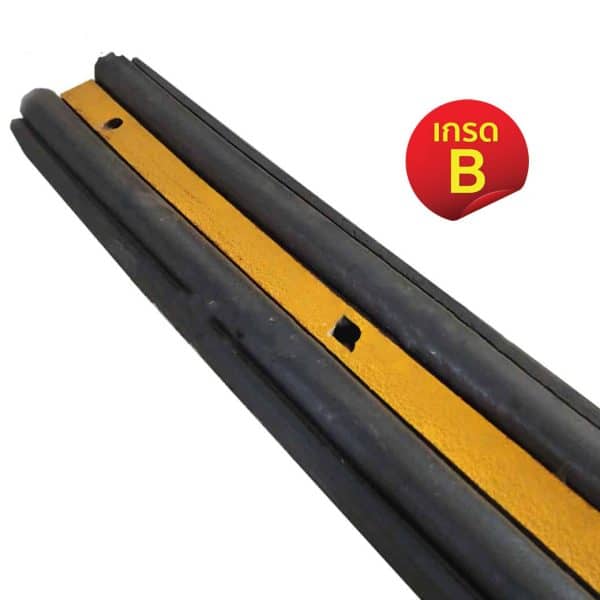 สินค้าเกรด B ยางกันกระแทก B Type พร้อม สติ๊กเกอร์สะท้อนแสง 1000X160X50 mm.