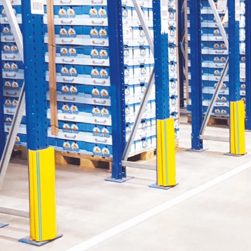 อุปกรณ์ป้องกันขาชั้นวางสำหรับห้องเย็น