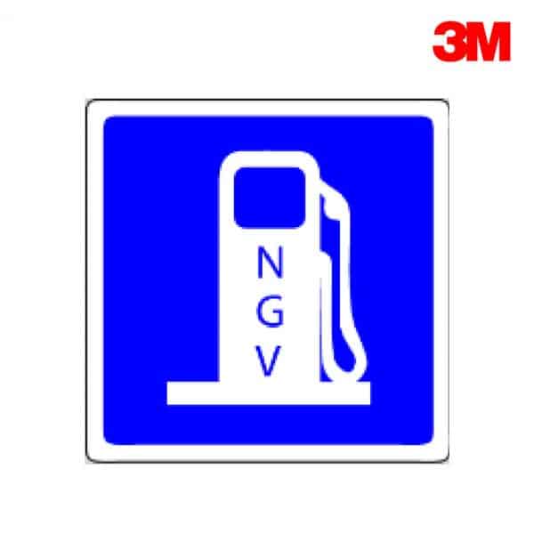 ป้ายสถานีก๊าซ NGV NN-47 สะท้อนแสง 3M