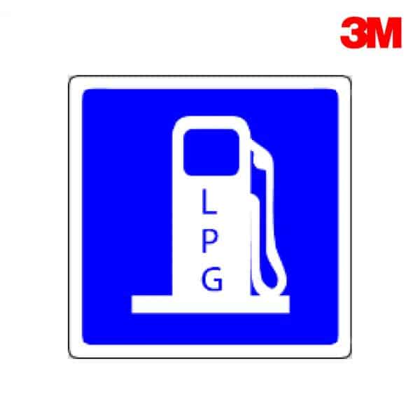 ป้ายสถานีก๊าซ LPG NN-48 สะท้อนแสง 3M
