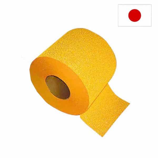 สีจราจรสำเร็จรูปสะท้อนแสง size 10x500 Cm. สีเหลือง มาตรฐานญี่ปุ่น