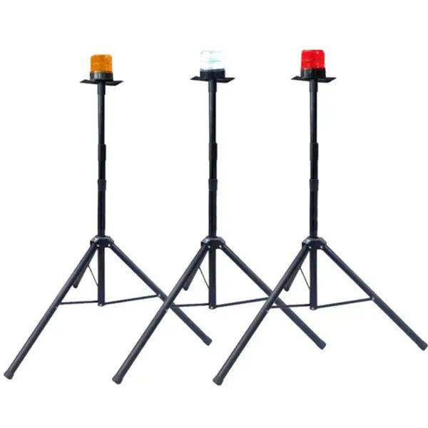 เสาขาตั้งอลูมิเนียมเคลื่อนย้ายได้ พร้อมไฟแฟลชพลังงานแสงอาทิตย์