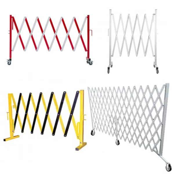 แผงกั้นยืดหดได้ วัสดุเหล็ก