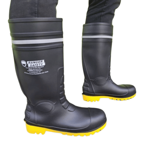 รองเท้าบู๊ตหัวเหล็กพื้นเสริมสแตนเลส