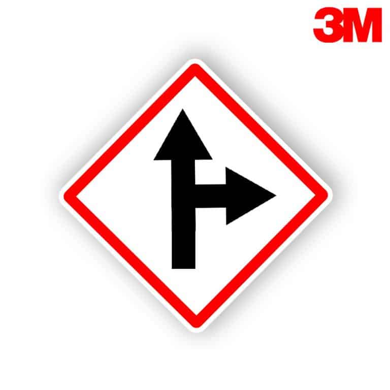 ป้ายตรงไปเลี้ยวขวา บ.81 สะท้อนแสง 3M