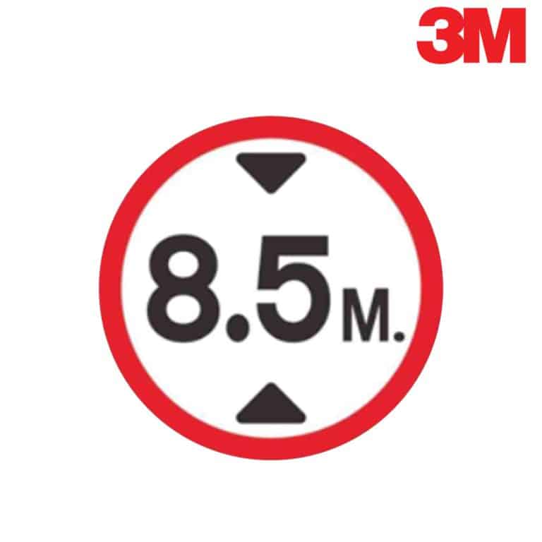 ป้ายจำกัดความสูง 8.5 เมตร สะท้อนแสง 3M
