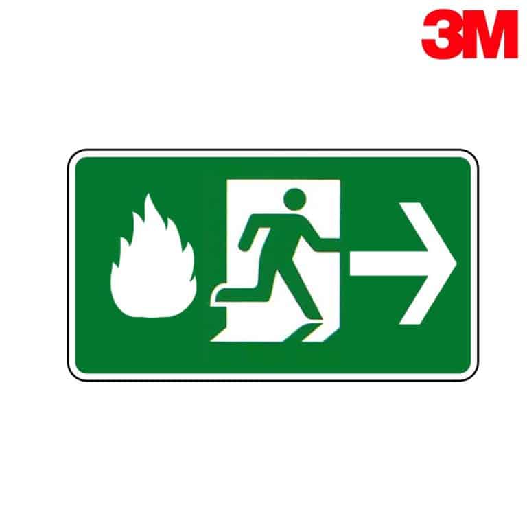 ป้ายทางหนีไฟ 0135811179 สะท้อนแสง 3M