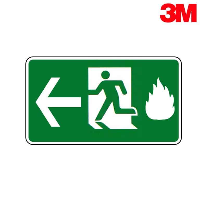 ป้ายทางหนีไฟ 0135811170 สะท้อนแสง 3M