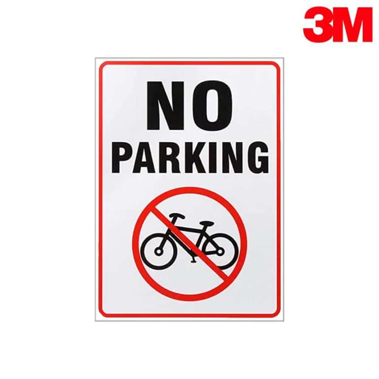 ป้ายห้ามจอดจักรยาน สะท้อนแสง 3M