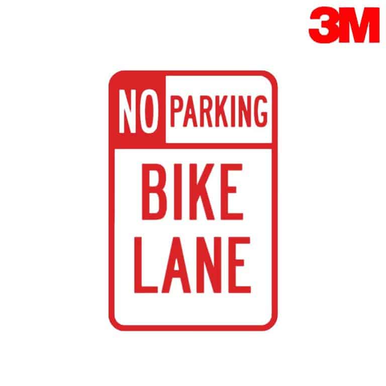 ป้ายไม่มีที่จอดรถเลนจักรยาน สะท้อนแสง 3M