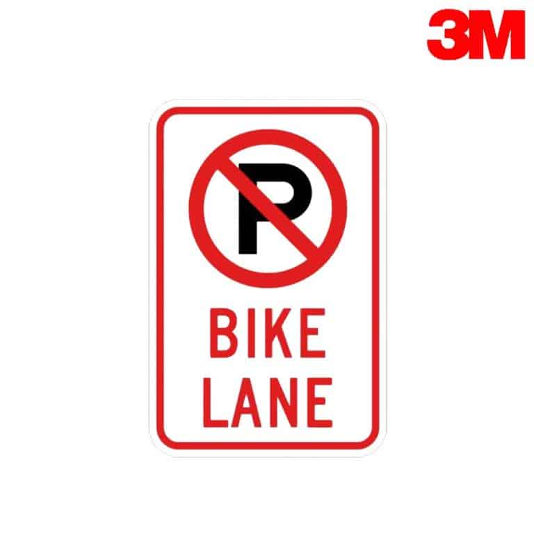 ป้ายไม่มีที่จอดรถเลนจักรยาน สะท้อนแสง 3M