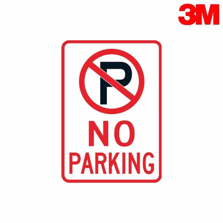 ป้ายห้ามจอด สะท้อนแสง 3M