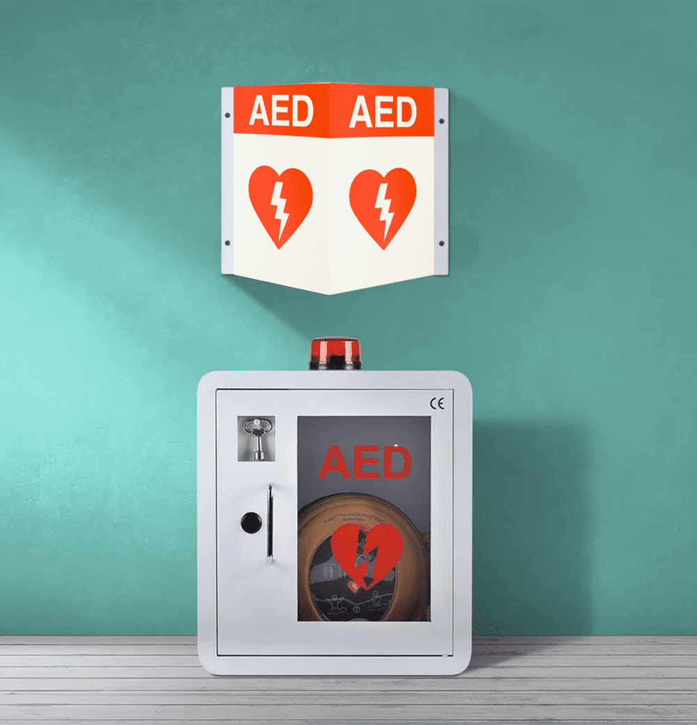 ป้ายพับสัญลักษณ์ AED