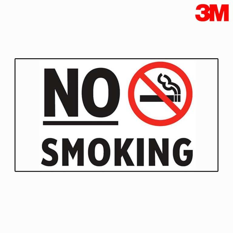 ป้าย NO SMOKING  สะท้อนแสง 3M