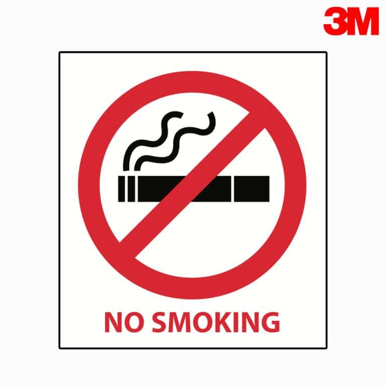 ป้าย NO SMOKING  สะท้อนแสง 3M