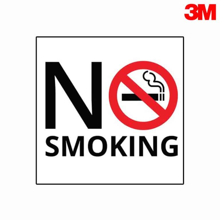 ป้าย NO SMOKING  สะท้อนแสง 3M